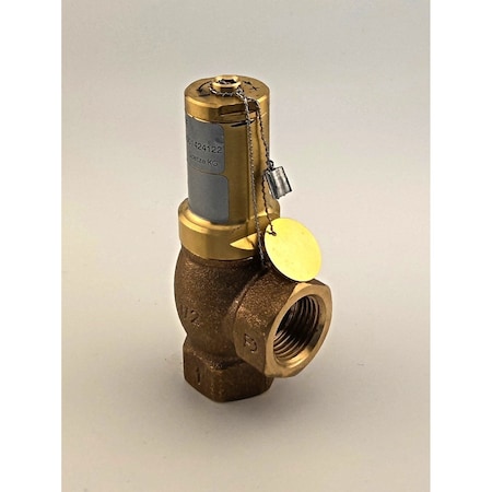 Goetze Kg Overflow Valve Series 617, Abs, Gunmetal, Gas And Liquids.1/2In Bspp-F, Ptfe, External Adjust 617tGFO-15-f/f-15/15-PTFE 2-8 bar